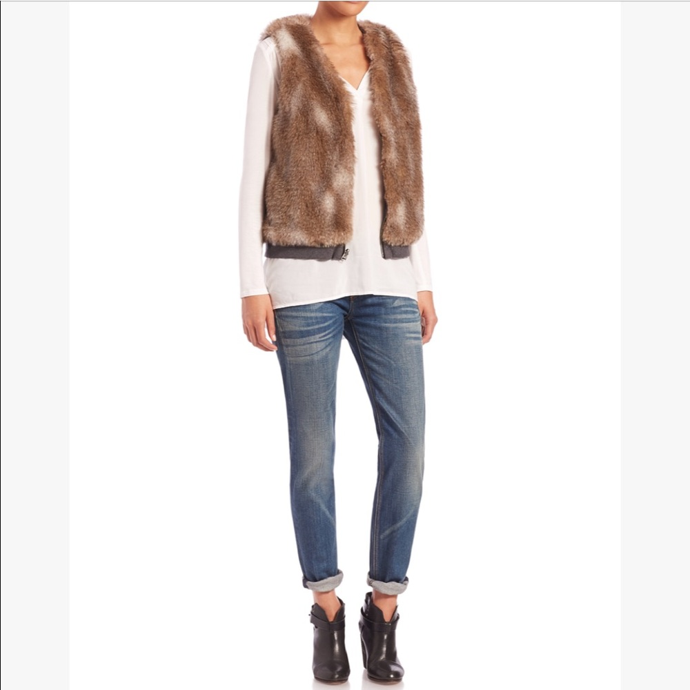Splendid Ashville reversible faux fur vest m - Picture 1 of 7